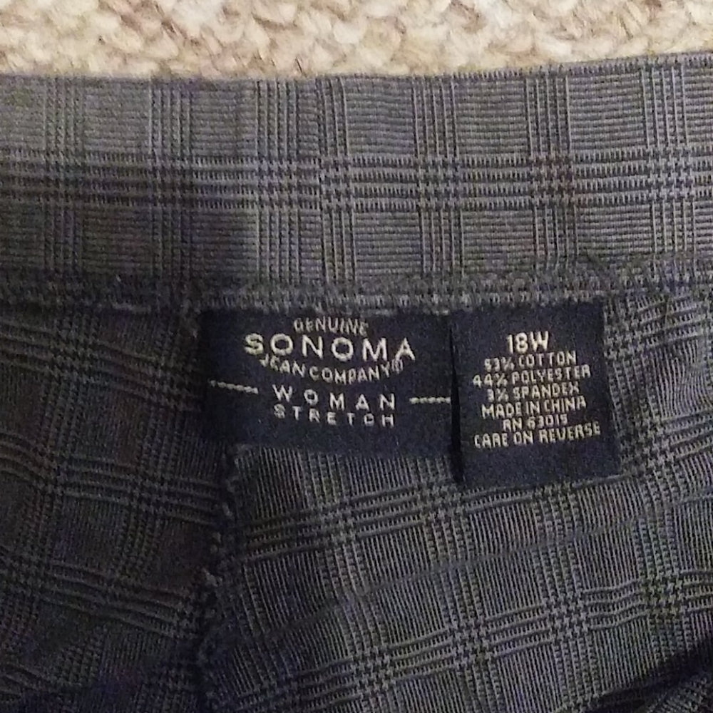 Grey and black tweed slacks 5